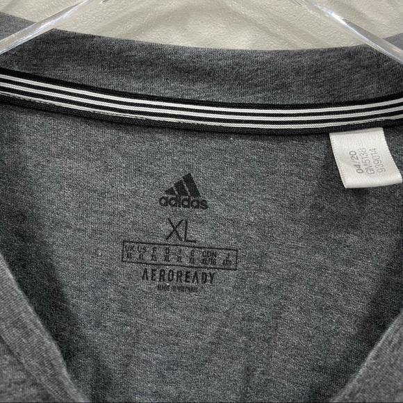 Adidas Aeroready Short Sleeve Three Stripe Tee XL - Picture 4 of 8